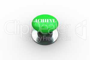Achieve on digitally generated green push button