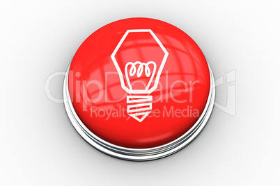 Composite image of light bulb graphic on button