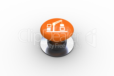 Composite image of heavy machinery graphic on button