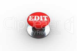 Edit on digitally generated red push button