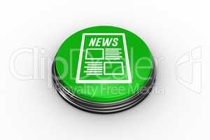Composite image of newspaper graphic on button