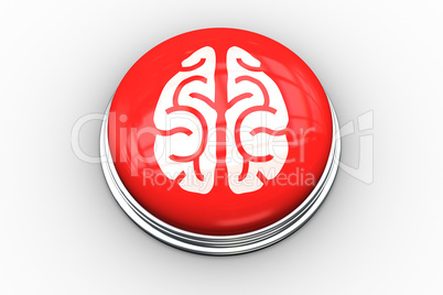 Composite image of brain graphic on button