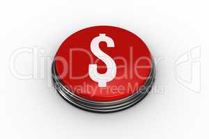 Composite image of dollar sign graphic on button