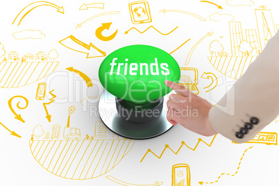 Friends against digitally generated green push button