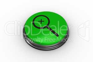 Composite image of magnifying glass graphic on button