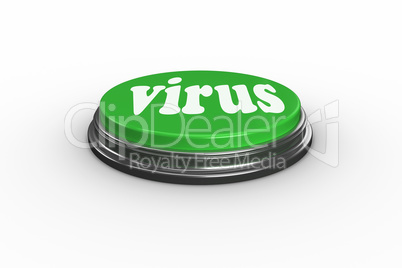 Virus on digitally generated green push button