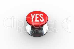 Yes on digitally generated red push button