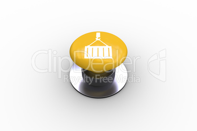 Composite image of crane graphic on button