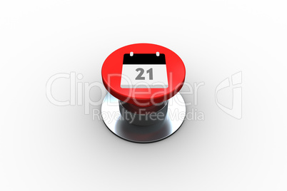 Composite image of calander graphic on button