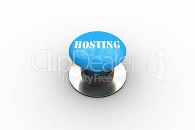 Hosting on blue push button