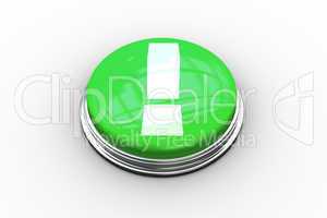 Composite image of exclamation mark graphic on button