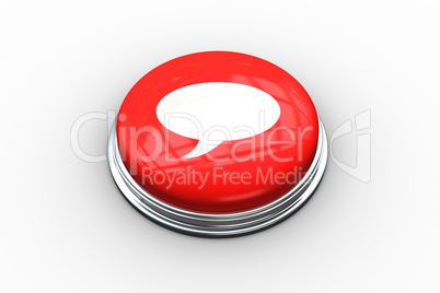 Composite image of speech bubble graphic on button