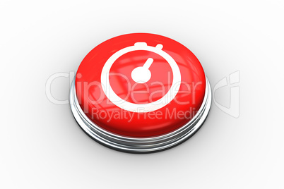 Composite image of stopwatch graphic on button