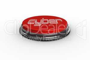 Cyber against digitally generated red push button