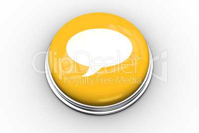 Composite image of speech bubble graphic on button