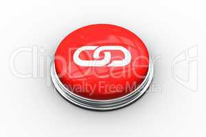 Composite image of chain graphic on button