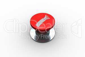 Composite image of electric cable graphic on button