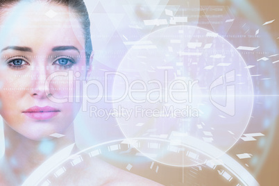 Composite image of natural beauty posing Composite image of natural beauty posing
