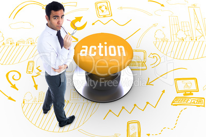 Action against yellow push button