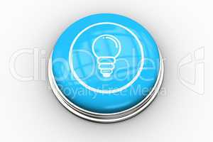 Light bulb graphic on blue button