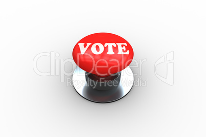 Vote on digitally generated red push button