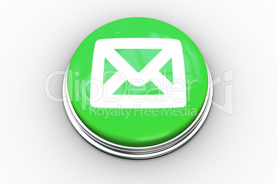 Composite image of envelope graphic on button