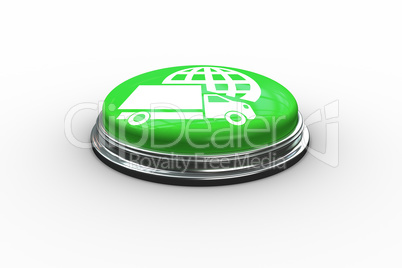 Composite image of logistics graphic on button
