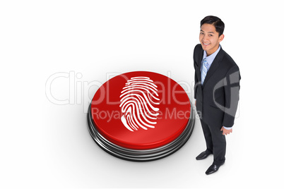 Composite image of smiling asian businessman