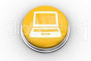 Composite image of laptop graphic on button