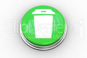 Composite image of coffee cup graphic on button