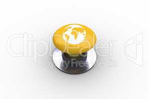 Composite image of earth graphic on button