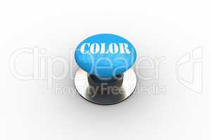 Color on blue push button
