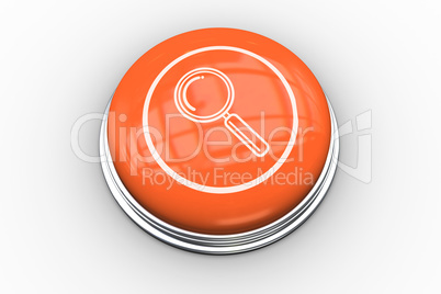 Magnifying glass graphic on orange button