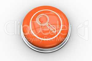 Magnifying glass graphic on orange button