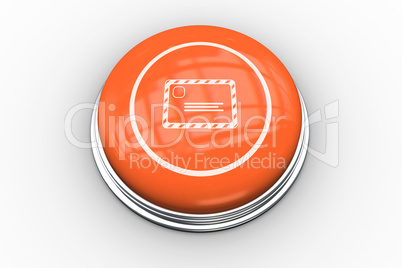 Envelope graphic on orange button