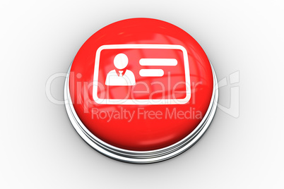 Composite image of business card graphic on button