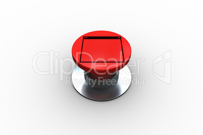 Composite image of computer window graphic on button