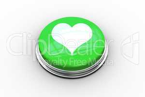 Composite image of heart graphic on button