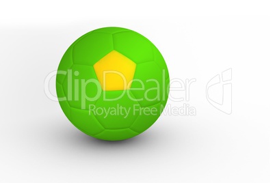 Bright green and yellow football