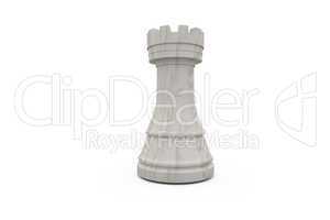 White rook chess piece
