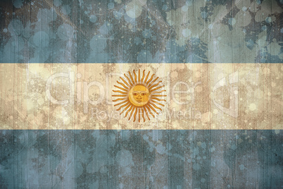 Argentina flag in grunge effect