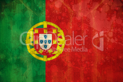 Portugal flag in grunge effect
