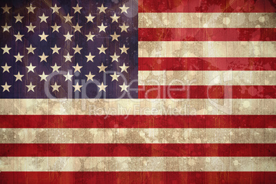 Usa flag in grunge effect