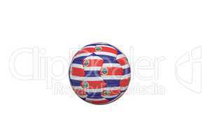 Football in costa rica colours