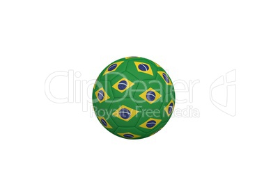 Football in brazilian colours