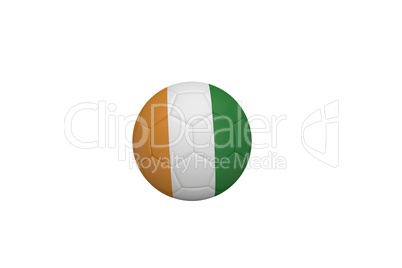 Football in ivory Coast colours