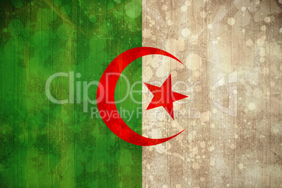 Algeria flag in grunge effect