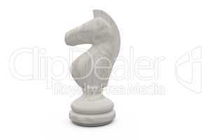 White knight chess piece