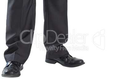 Businessmans legs and dress shoes