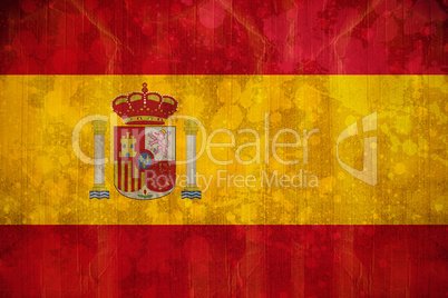 Spain flag in grunge effect